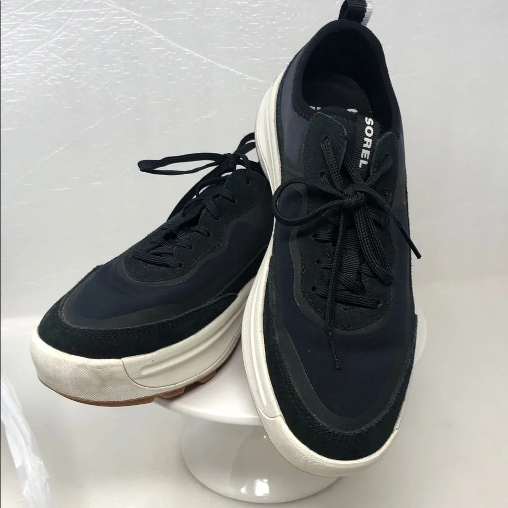 Sorel Ona 503 Sneakers Everyday Waterproof Low Top Black and Chalk Size 9 - Picture 13 of 13